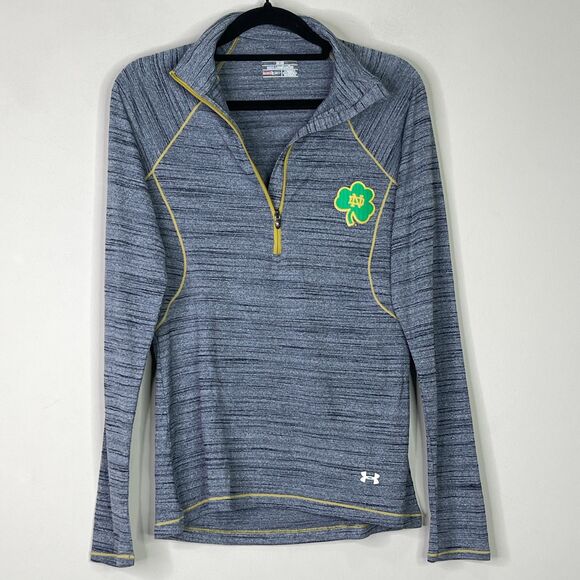 Under Armour Notre Dame Fighting Irish Half Zip Sweater Women's Size Small - Picture 8 of 8
